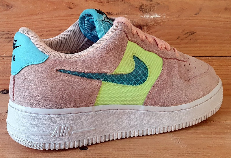 Nike Air Force 1 Trainers UK5/US7.5/EU38.5 CJ1647-600 Washed Coral Ghost Green