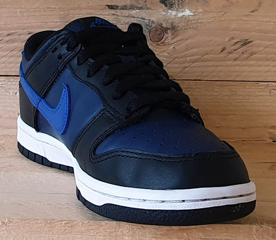 Nike Dunk Low Leather Trainers UK4/US4.5Y/EU36.5 DH9765-402 Midnight Blue/Black