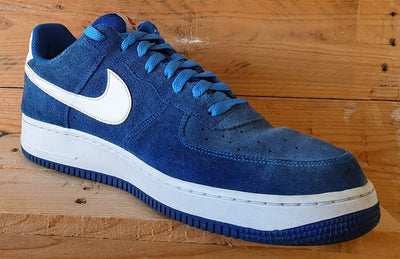 Nike Air Force 1 Low Suede Trainers UK11.5/US12.5/EU47 820266-404 Hyper Cobalt