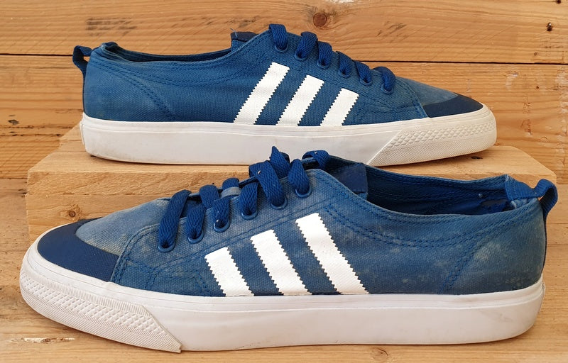 Adidas Nizza Low Canvas Trainers D65866 Tribe Blue/Cloud White UK11/US11.5/EU46