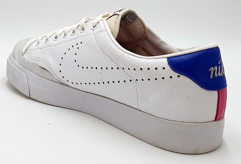 Nike Blazer Low Leather Trainers 386752-100 White/Blue UK10/US11/EU45