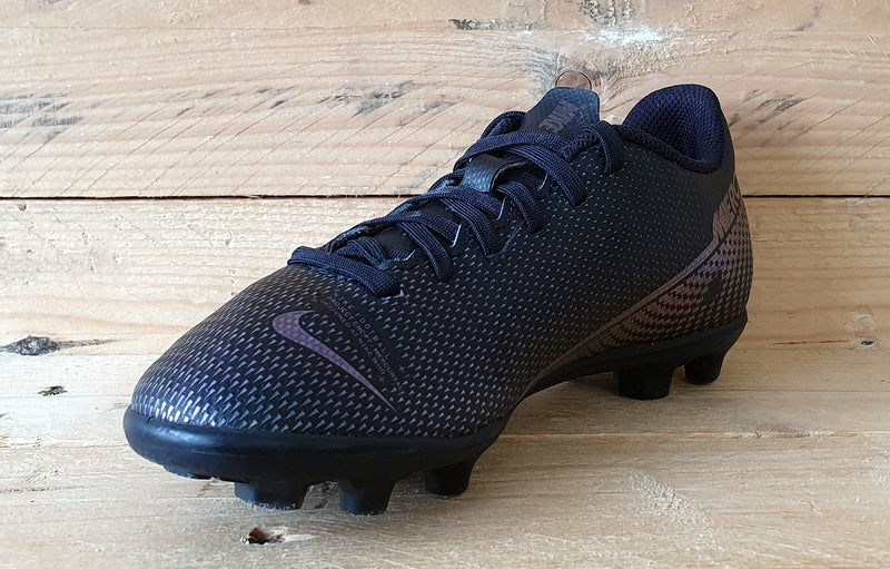 Nike Mercurial Vapor Kids Football Boots UK1/US1.5Y/EU33 AT8161-010 Black/Purple