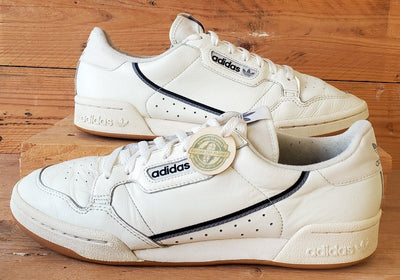 Adidas Continental 80 Low Leather Trainers UK11/US11.5/EU46 EG3877 Off White