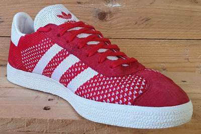 Adidas Originals Gazelle Low Primeknit Trainers UK8.5/US9/E42.5 BB5247 Scarlet