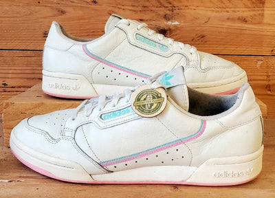 Adidas Continental 80 Low Leather Trainers UK10/US10.5/EU44.5 BD7645 Off White