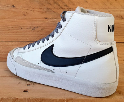 Nike Blazer Mid 77 GS Leather Trainers UK5/US5.5Y/EU38 DA4086-100 White/Black