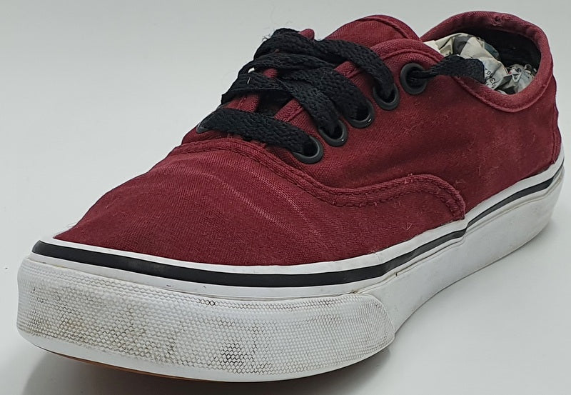 Vans Off The Wall Atwood Low Canvas Trainers 751505 Burgundy UK6/US7/EU39