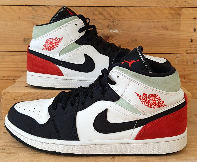 Nike Air Jordan 1 Mid SE Trainers UK10/US11/EU45 852542-100 Red Black Toe