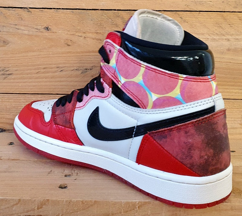 Nike Air Jordan 1 Spiderman High Trainers UK6/US7/EU40 DV1748-601 Red/White