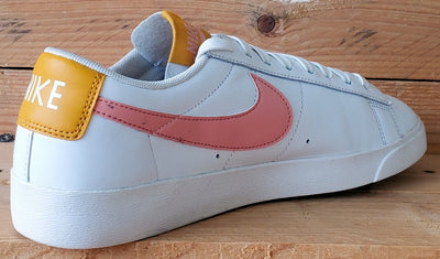 Nike Blazer Low Leather Trainers UK7.5/US10/EU42 AV9370-112 White/Pink Quartz