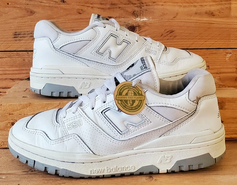 New Balance 550 Low Leather Trainers UK6/US6.5/EU39.5 BB550PB1 White/Grey