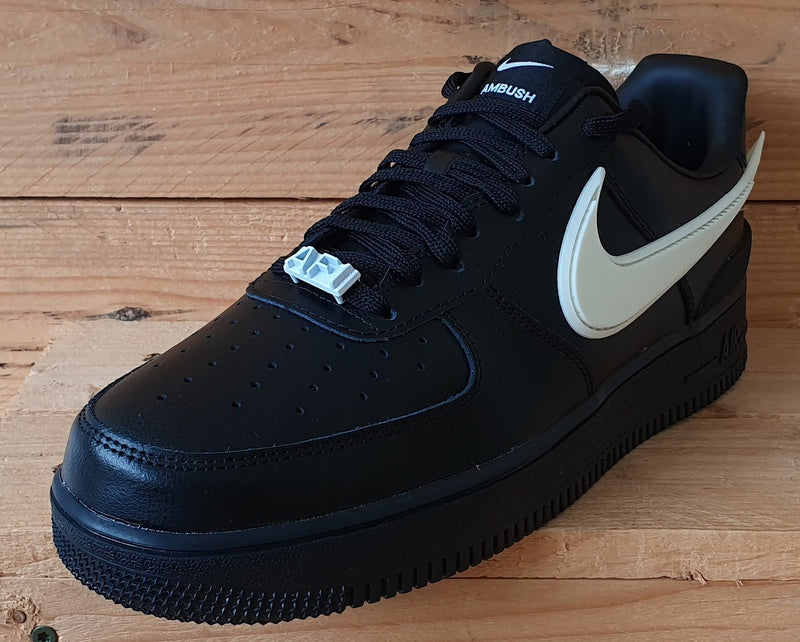 Nike Air Force 1 x Ambush Low Leather Trainers UK9/US10/EU44 DV3464-001 Black