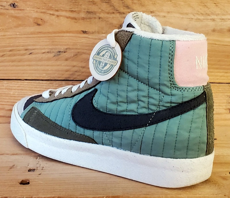 Nike Blazer 77 Premium Mid Trainers UK3/US3.5Y/EU35.5 DO5216-331 Oil Green