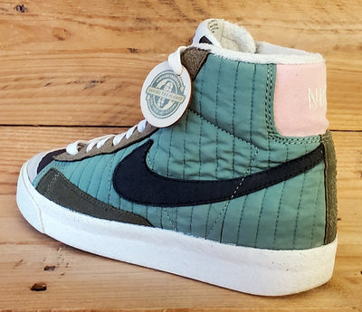 Nike Blazer 77 Premium Mid Trainers UK3/US3.5Y/EU35.5 DO5216-331 Oil Green