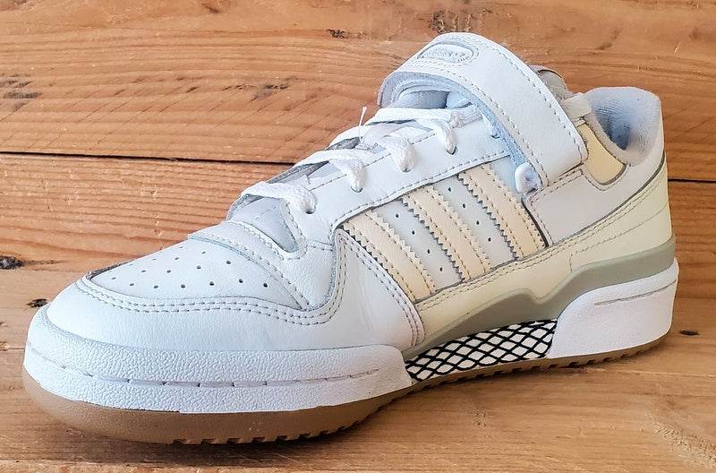 Adidas Forum Low Leather Trainers UK5/US6.5/EU38 GX4523 White/Ecru Tint/Gum