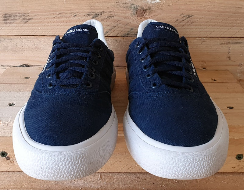 Adidas 3MC Vulc Low Canvas Trainers UK8 US8.5 EU42 B22707 Collegiate Navy White VintageTrainers