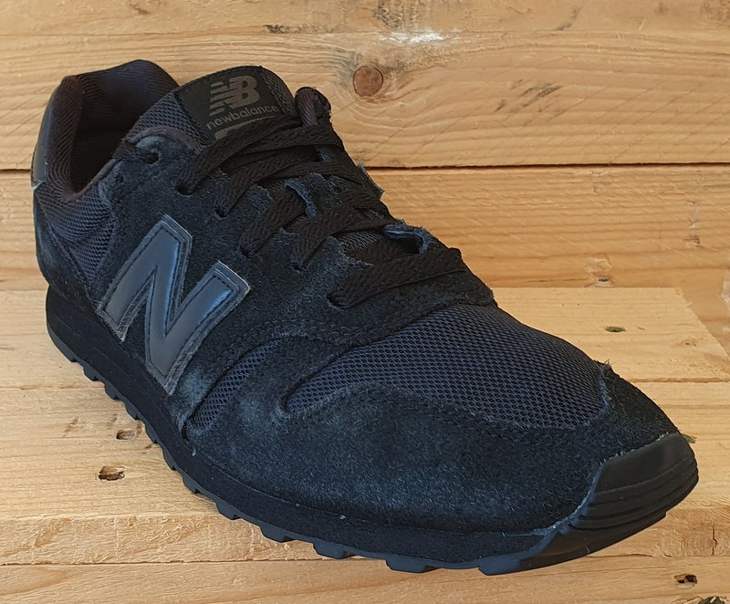 New Balance 373 Low Suede Trainers UK9/US9.5/EU43 M373CKK Triple Black