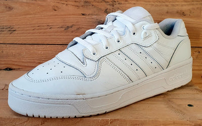 Adidas Rivalry Low Leather Trainers UK11/US11.5/EU46 EF8729 Triple White