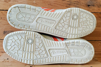 Adidas Rivalry Low Leather Trainers UK8/US9.5/EU42 H68109 Grey/Orange/White