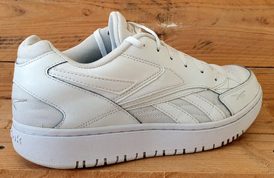 Reebok Court Double Mix Low Leather Trainers UK8/US10.5/EU42 EG5824 White