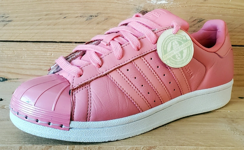 Adidas Superstar Low leather Trainers UK4/US5.5/EU36.5 BY9750 Pink/White