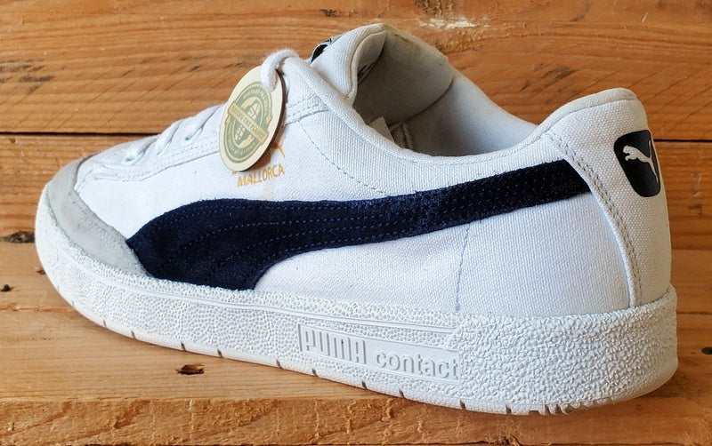 Puma Mallorca Low Canvas/Suede Trainers UK9/US10/EU43 374941-14 White/Navy