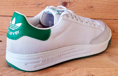 Adidas Rod Laver Low Textile Trainers UK8/US8.5/EU42 G99863 White Fairway/Green