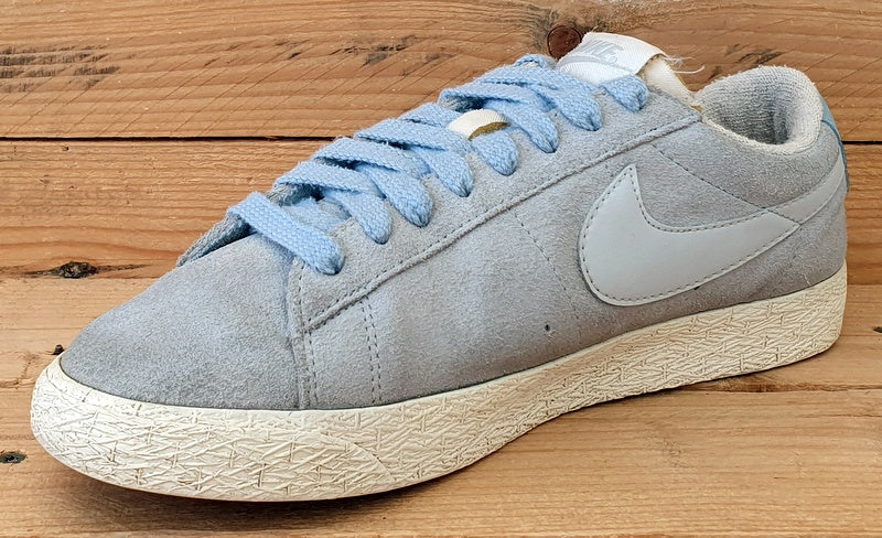 Nike Blazer Low Suede Trainers 517371-402 Light Sky Blue/White UK7/US9.5/EU41