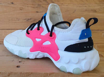 Nike React Presto GS Low Trainers UK5.5/US6Y/EU38.5 BQ4002-101 White Hyper Pink