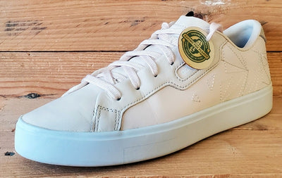 Adidas Sleek Series Low Leather Trainers UK6.5/US8/EU40 EG7753 Linen/White