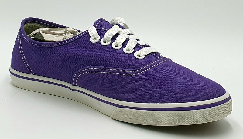 Vans Off The Wall Low Canvas Trainers T375  Purple/White UK4.5/US7/EU37