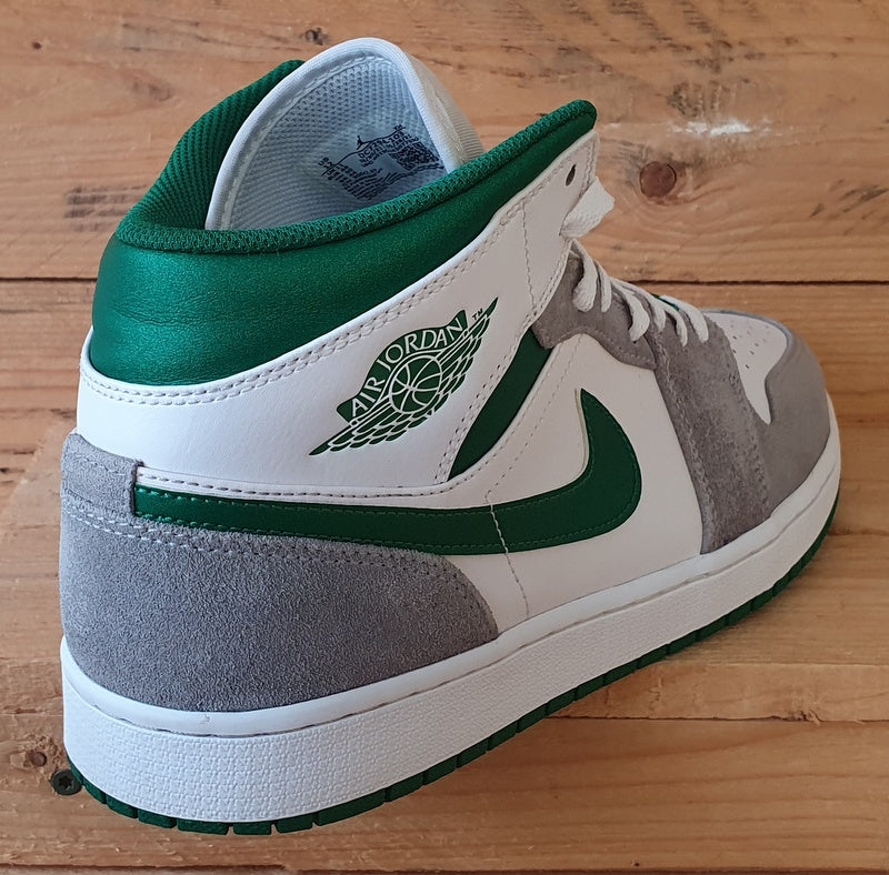 Nike Air Jordan 1 Mid Trainers UK11/US12/EU46 DC7294-103 White/Pine Green