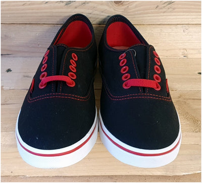 Vans Off The Wall Low Canvas Trainers T375  Black/Red UK5/US7.5/EU38