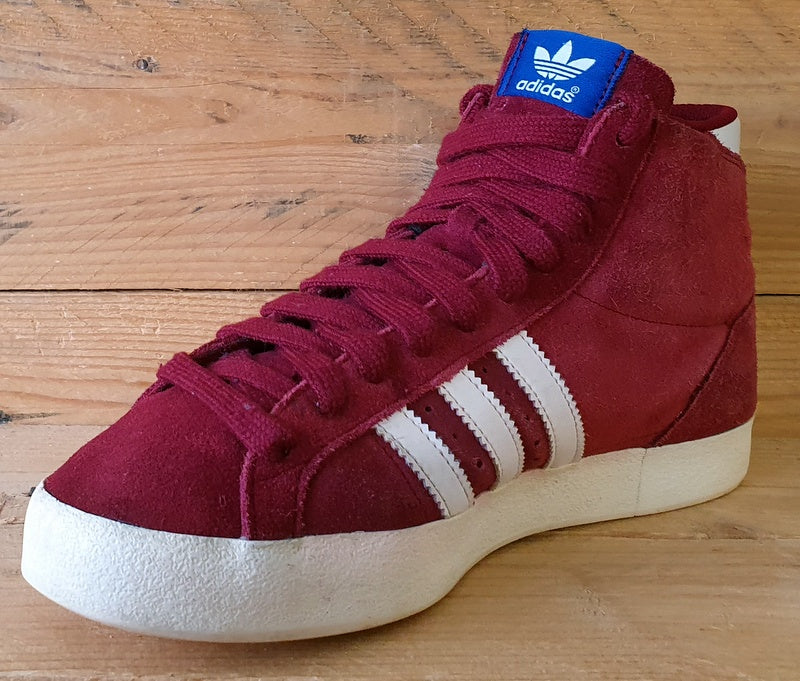 Adidas Originals Basket Profi Mid Suede Trainers UK6/US6.5/EU39 Q23332 Red