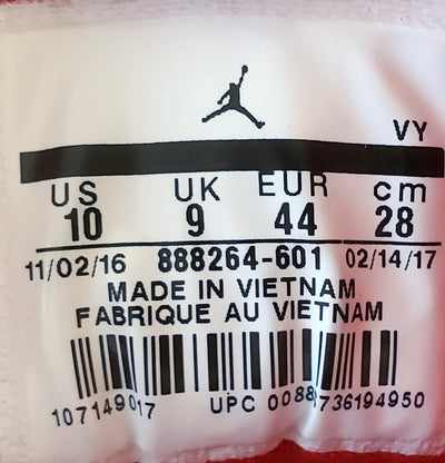 Nike Jordan Flight 5 Low Suede Trainers UK9/US10/EU44 888264-601 Red/White