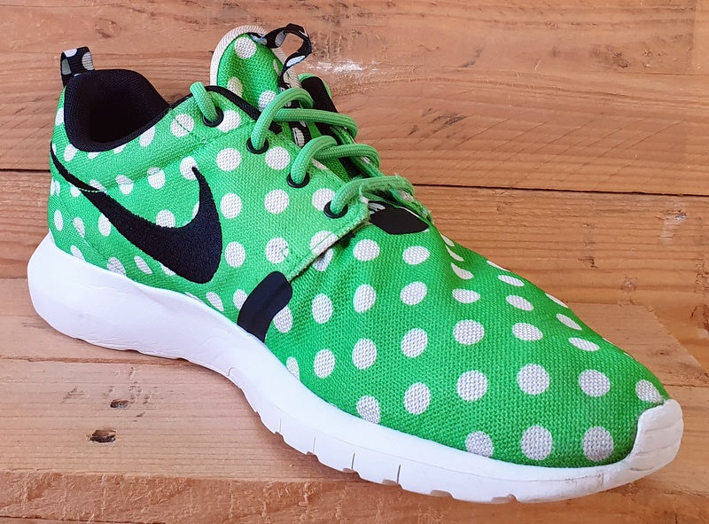 Nike Roshe Run Polka Dot Pack Canvas Trainers UK8/US9/EU42.5 810857-300 Green