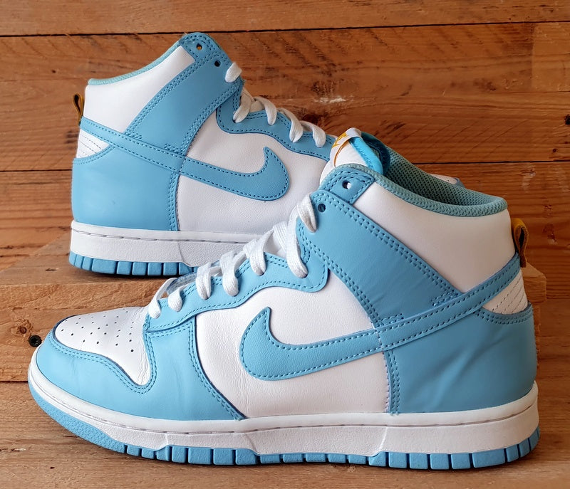 Nike Dunk High Retro Leather Trainers UK6.5/US7.5/EU40.5 DD1399-401 Blue Chill