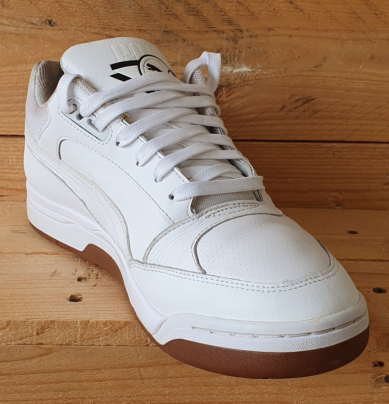 Puma Palace Guard Low Leather Trainers UK10 US11 EU44.5 370063 03 White Gum VintageTrainers