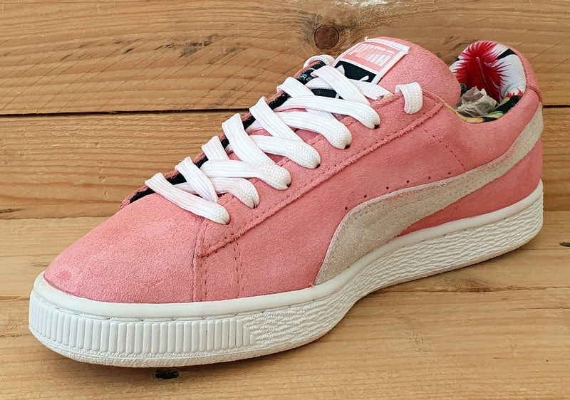 Puma Suede Classic Low Trainers 357626 04 Pink Floral/White UK4/US6.5/EU37