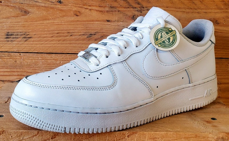 Nike Air Force 1 Low Leather Trainers UK10/US11/EU45 CW2288-111 Triple White