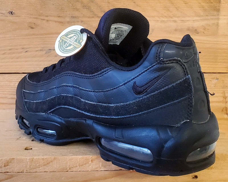 Nike Air Max 95 Low Leather/Textile Trainers UK8.5/US9.5/EU43 CI3705-001 Black
