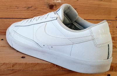 Nike Blazer Low LE Leather Trainers UK8.5/US9.5/EU43 AQ3597-100 Triple White