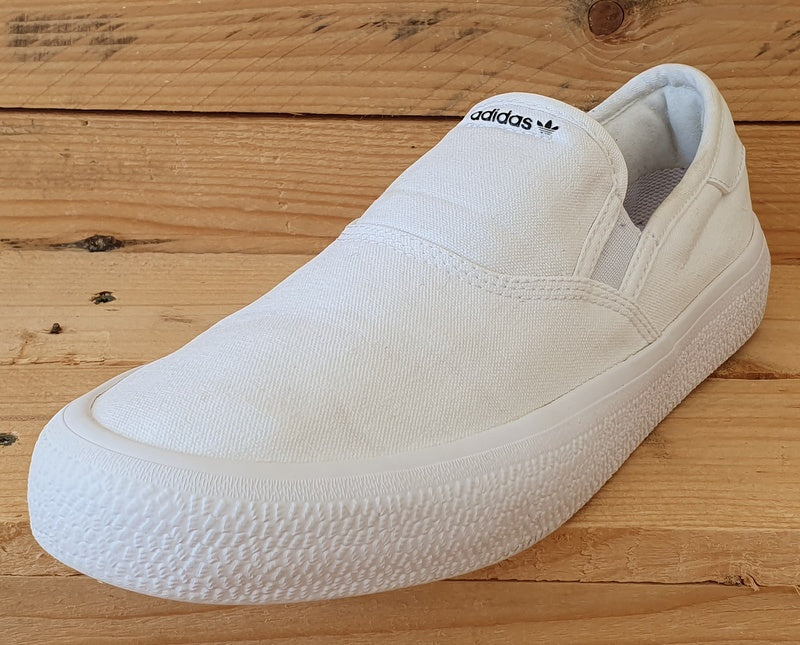 Adidas 3mc Slip-On Low Canvas Trainers UK7.5/US8/EU41 EG2638 Cloud White