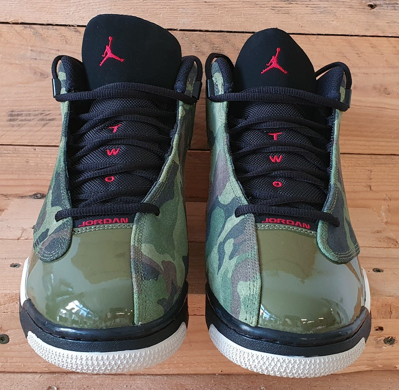 Nike Air Jordan Dub Zero Mid Trainers UK9/US10/EU44 311046-200 Olive Camo