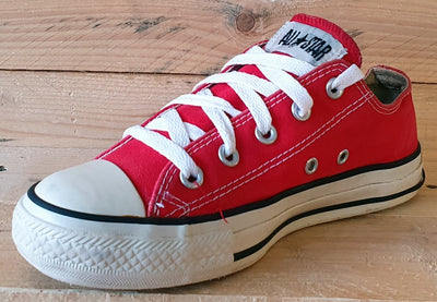 Converse Chuck Taylor All Star Canvas Low Trainers UK4/US6/EU36.5 M9696 Red