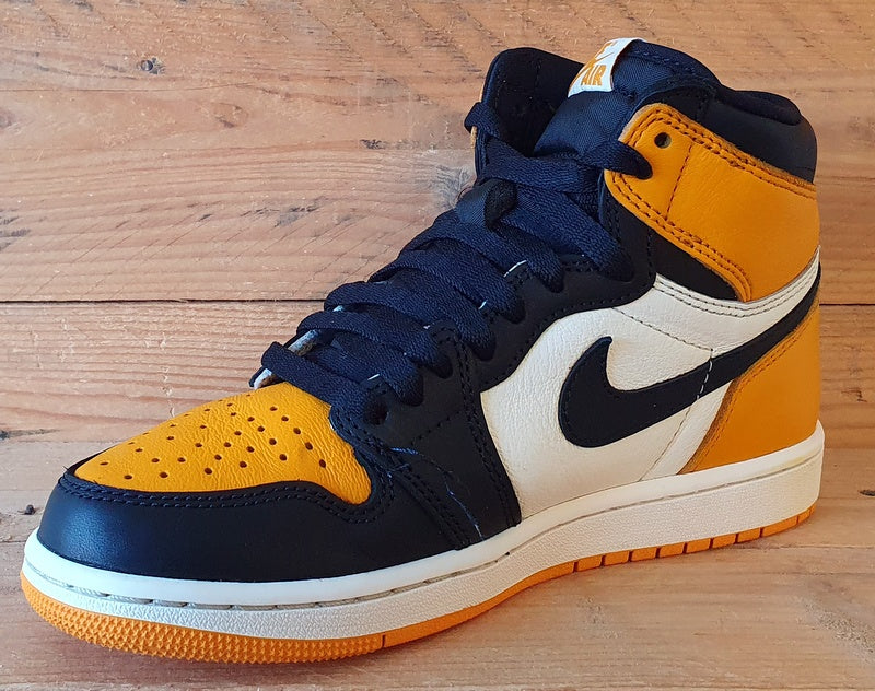 Nike Air Jordan 1 Retro High OG Trainers UK5.5/US8/EU38.5 555088-711 Yellow Toe