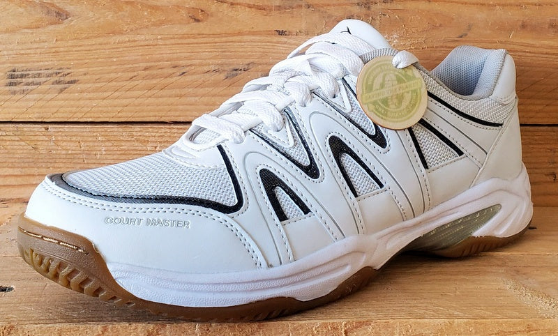 Dunlop Court Master III Low Leather Trainers UK8/US9/EU42 K/1013/100 White/Black
