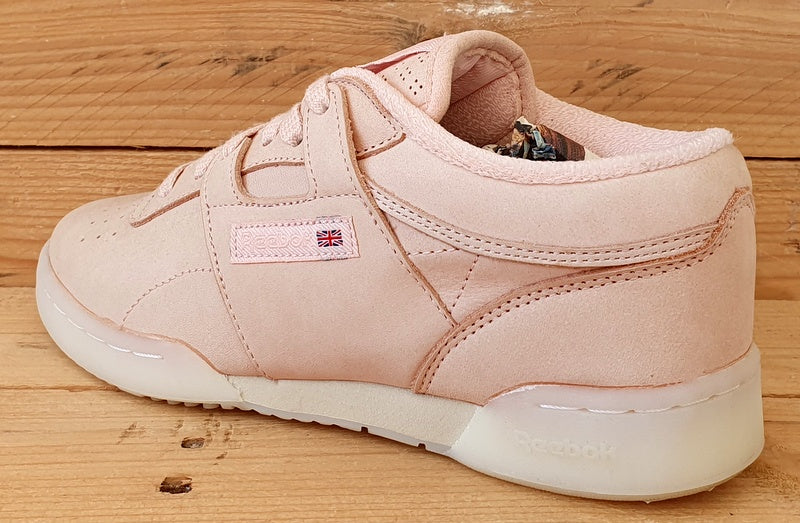 Reebok Classic Low Suede Trainers V69721 Creamy Pink Gumsole UK4 US5 EU36 VintageTrainers