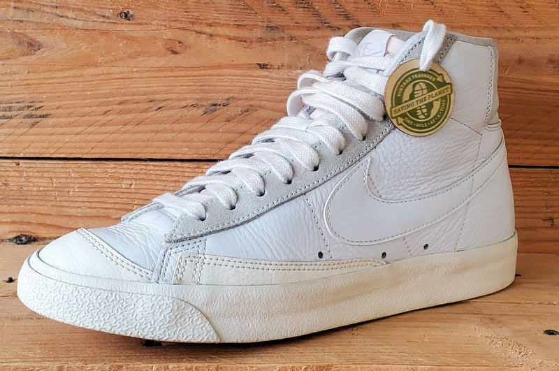 Nike Blazer 77 Mid Leather Trainers UK6/US7/EU40 CW7583-100 Sail/Platinum Tint