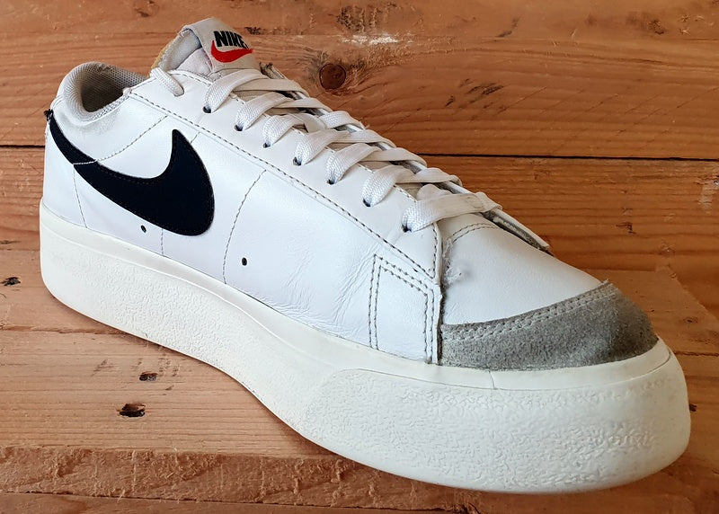 Nike Blazer Platform Low Leather Trainers UK6.5/US9/E40.5 DJ0292-101 White/Black